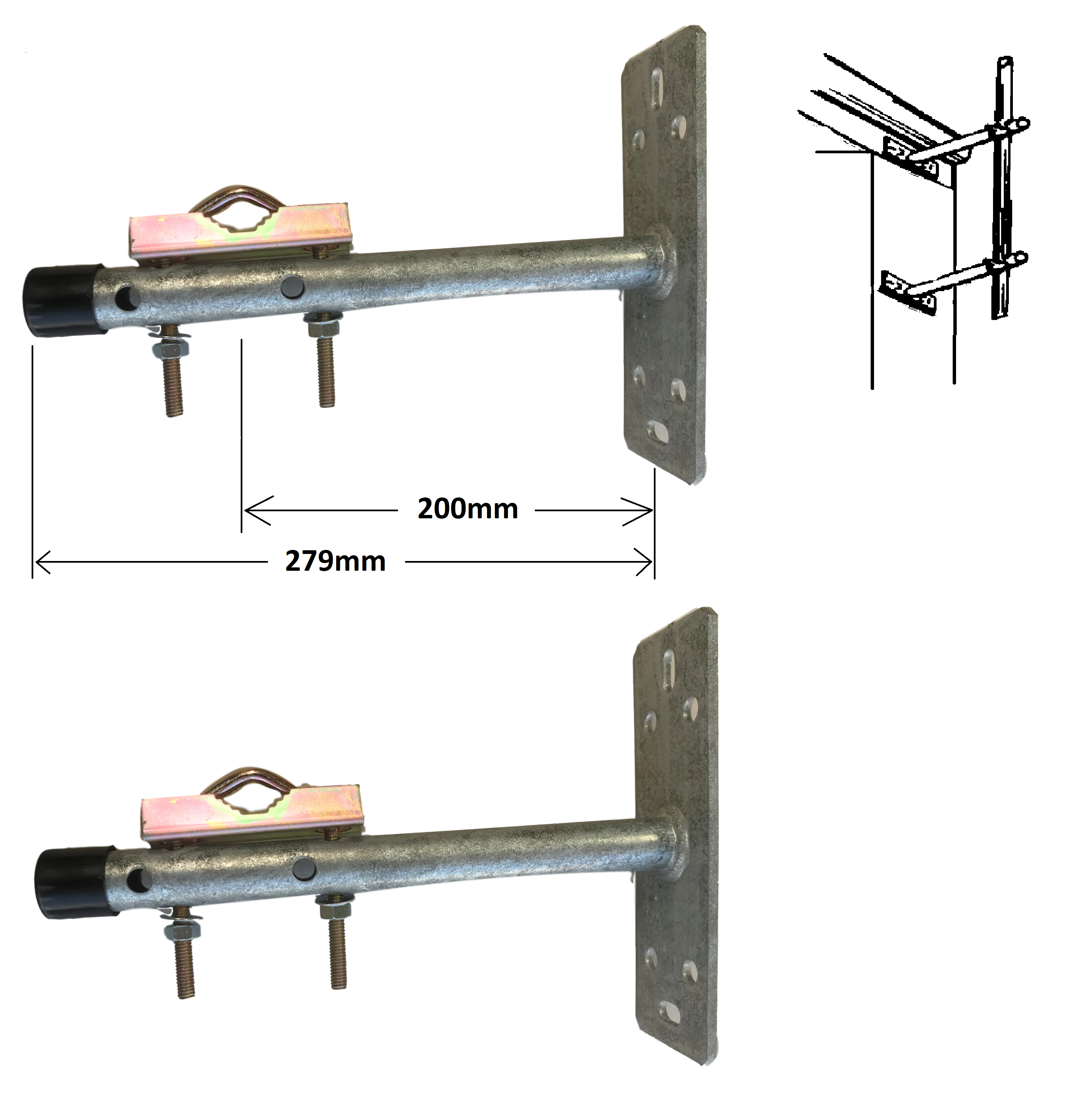 Gable End Mount KIT 279mm
