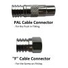 F and Pal connector