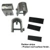 mounting and rubber feet