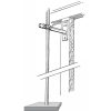 Post eave mount 228mm