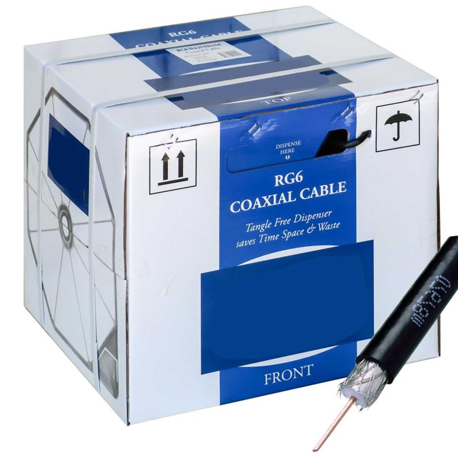 305 Meter of low loss Commercial grade RG6 Duo shielded coaxial cable
